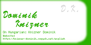 dominik knizner business card